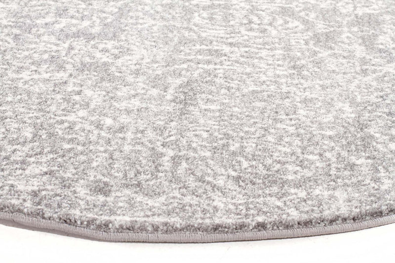 Evo-Homage Grey Transitional Round Rug-RUG HOME