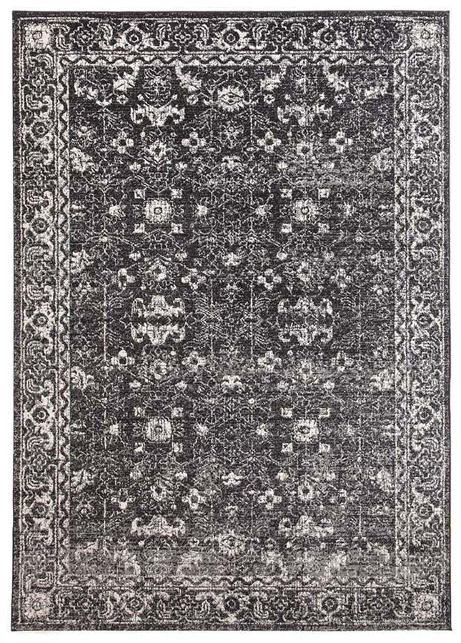 Evo Rect-Estella Charcoal Transitional Rug-RUG HOME