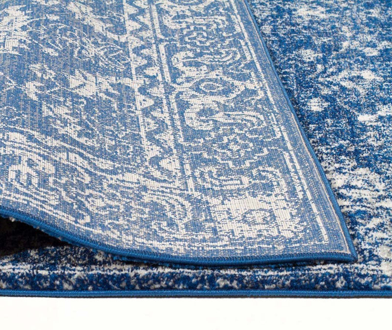 Evo Rect-Oasis Navy Transitional Rug-RUG HOME