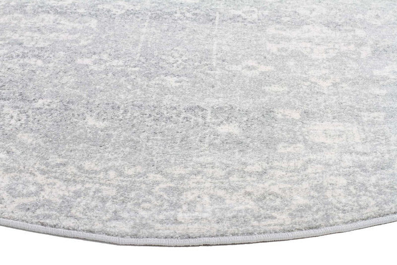 Evo-Shine Silver Transitional Round Rug-RUG HOME
