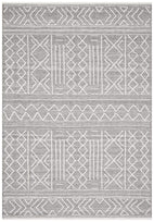 Hudson-Arya Stitch Woven Rug Silver Grey