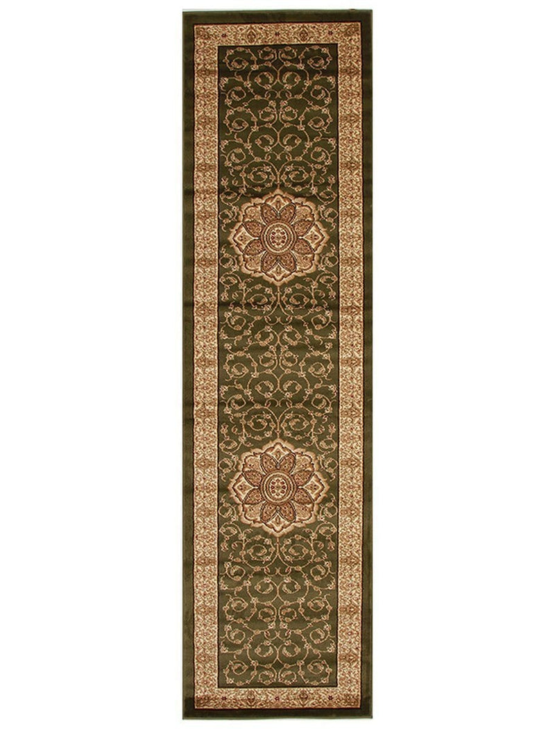 Istanbul-Medallion Classic Design Rug Green