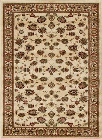 Traditional Floral Design Rug Ivory