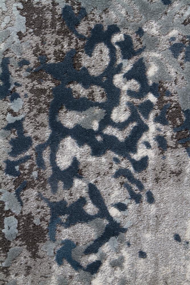 Kendra-Kendra Casper Distressed Modern Rug Blue Grey White
