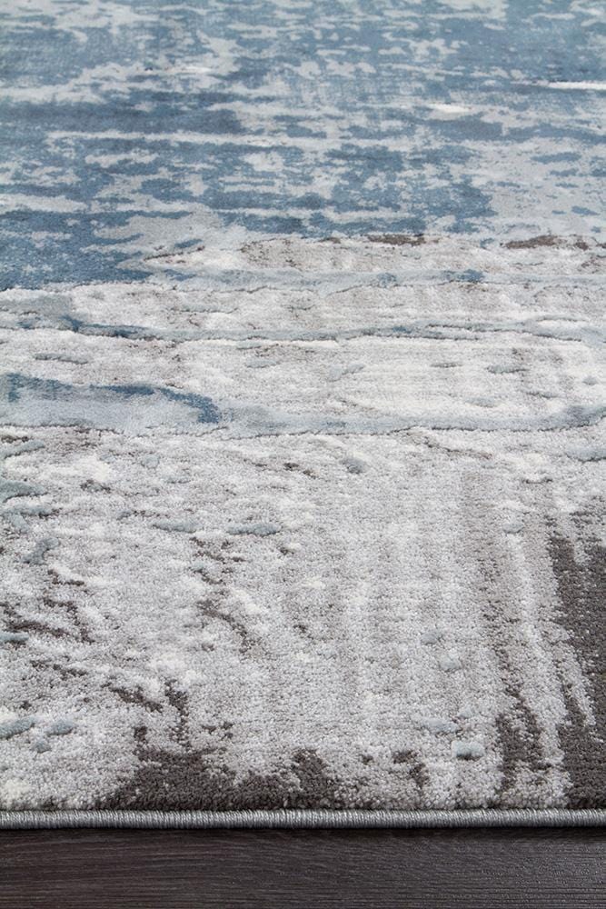 Kendra-Kendra Roxana Distressed Timeless Rug Blue Grey White