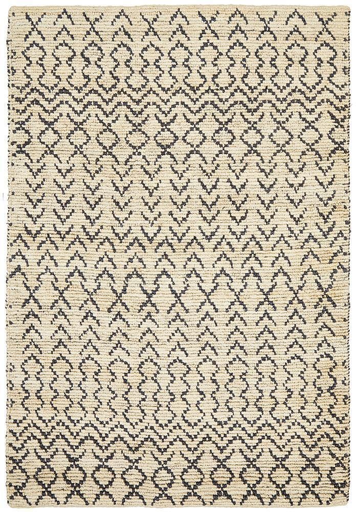 Kenya-Kenya Elki Hand Woven Tribal Jute Rug