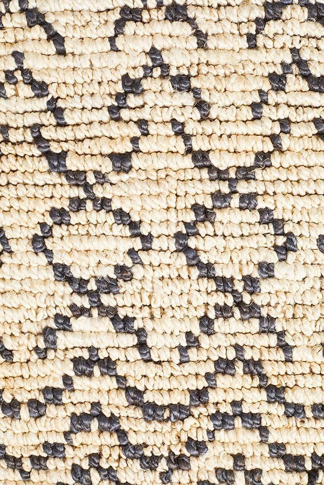 Kenya-Kenya Elki Hand Woven Tribal Jute Rug