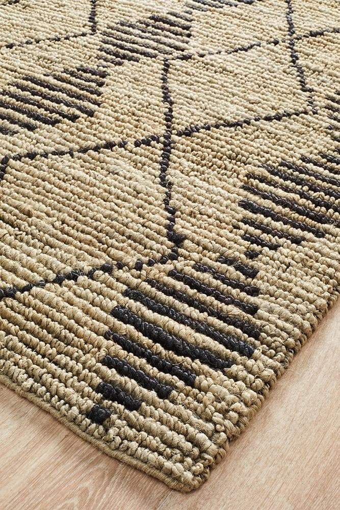 Kenya-Kenya Kasa Hand Woven Tribal Jute Rug