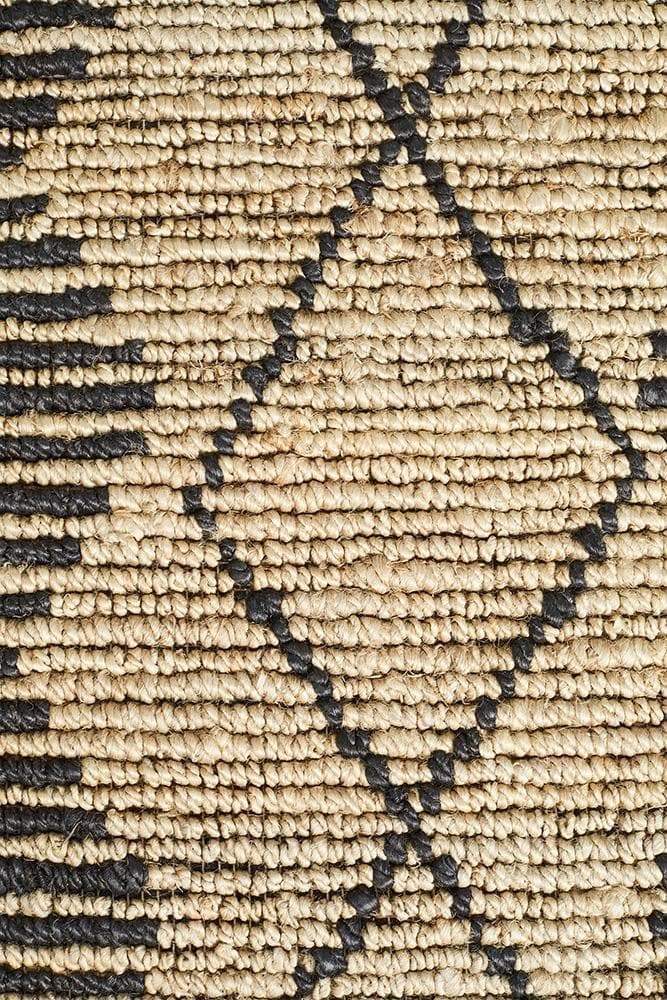 Kenya-Kenya Kasa Hand Woven Tribal Jute Rug