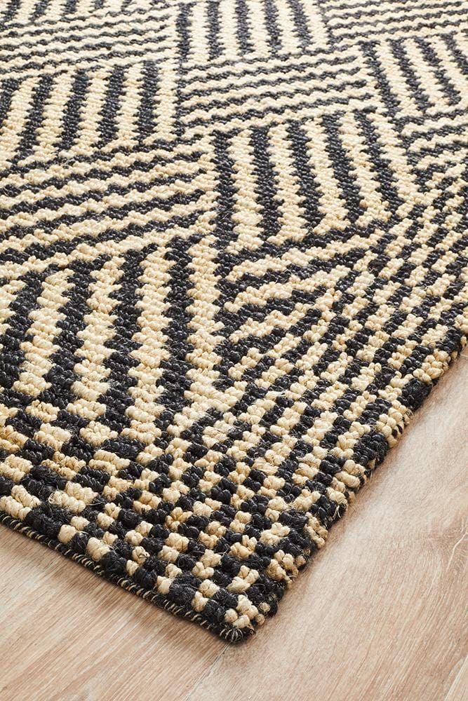 Kenya-Kenya Kimi Hand Woven Tribal Jute Rug