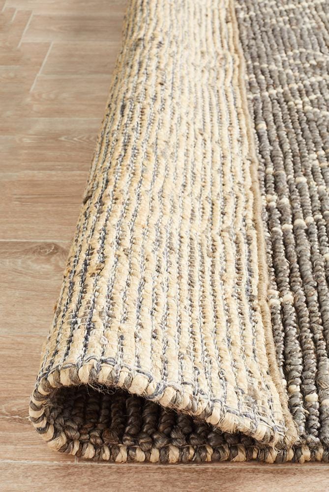 Kenya-Kenya Misu Hand Woven Tribal Jute Rug