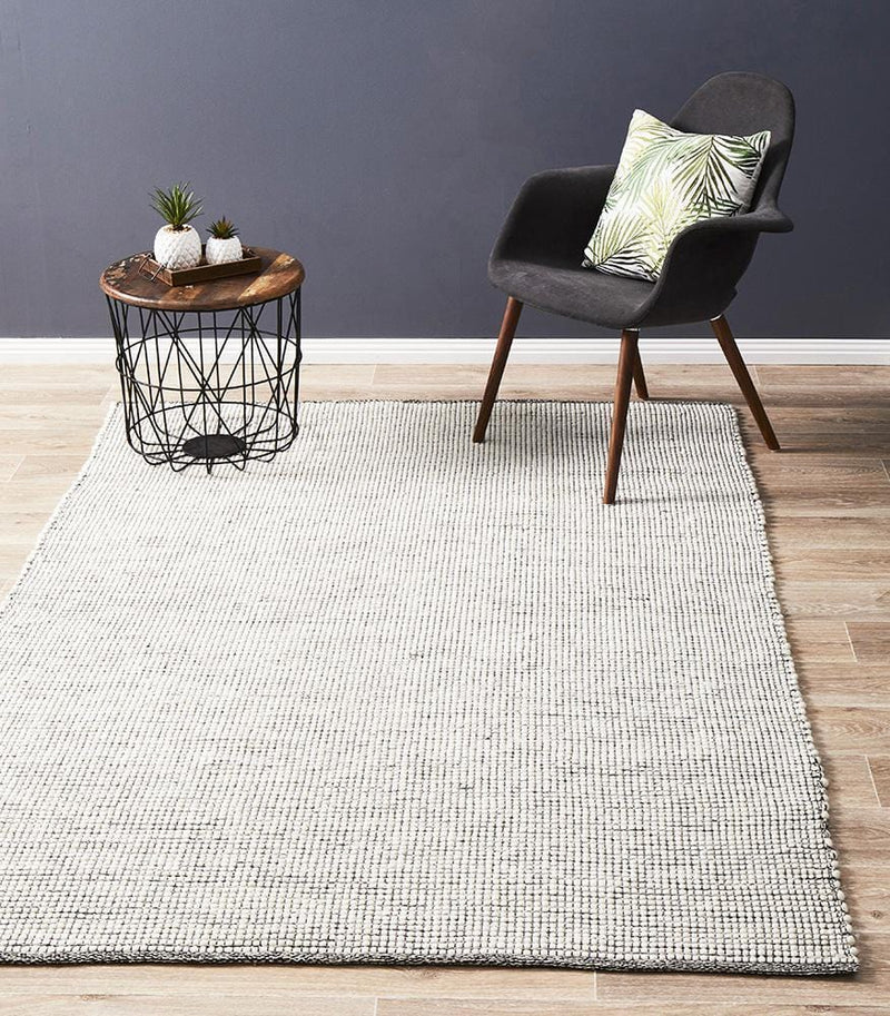 Loft-Loft Stunning Wool Black Rug