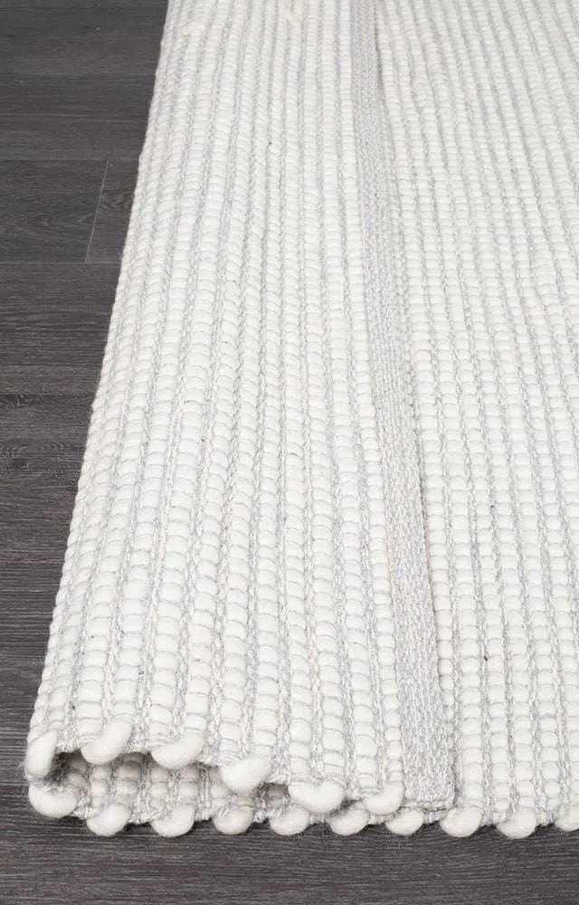 Loft-Loft Stunning Wool Grey Rug