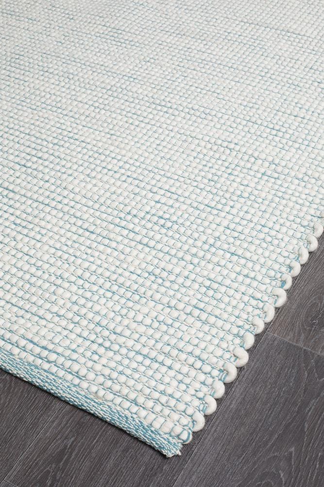 Loft-Loft Stunning Wool Turquoise Rug