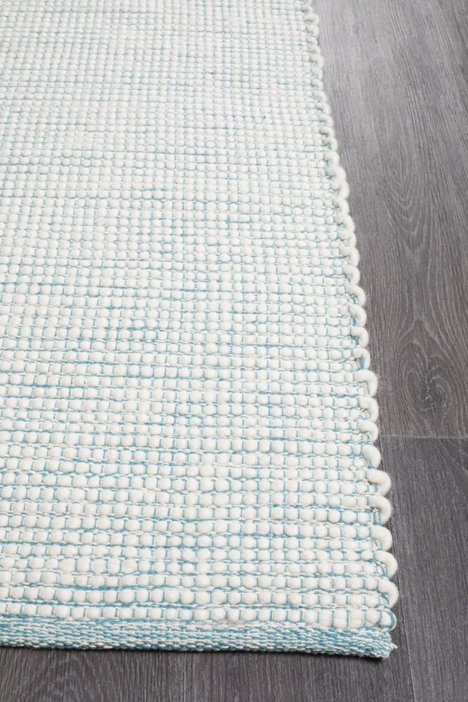 Loft-Loft Stunning Wool Turquoise Rug