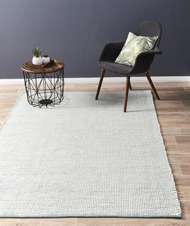 Loft-Loft Stunning Wool Turquoise Rug