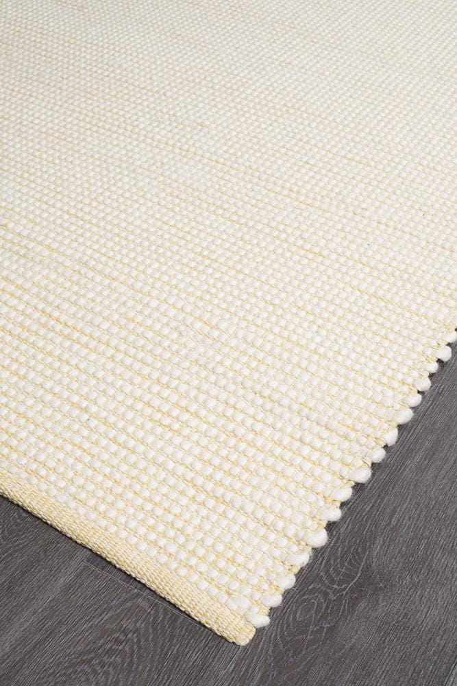 Loft-Loft Stunning Wool Yellow Rug