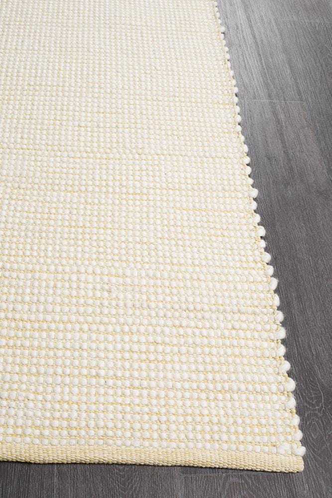 Loft-Loft Stunning Wool Yellow Rug