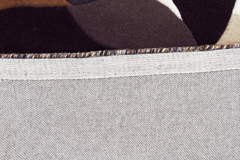 Matrix-Crossroads Designer Wool Rug Brown White Grey-RUG HOME