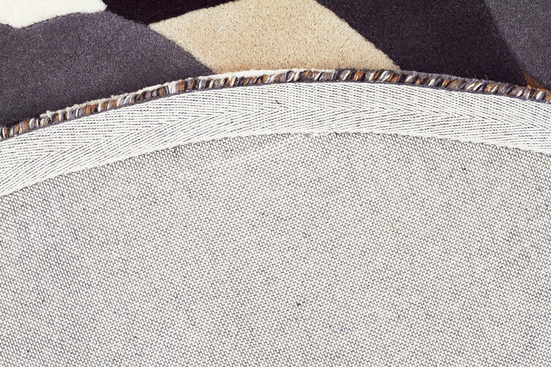 Matrix-Crossroads Designer Wool Rug Brown White Grey-RUG HOME