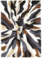 Matrix-Crossroads Designer Wool Rug Brown White Grey-RUG HOME