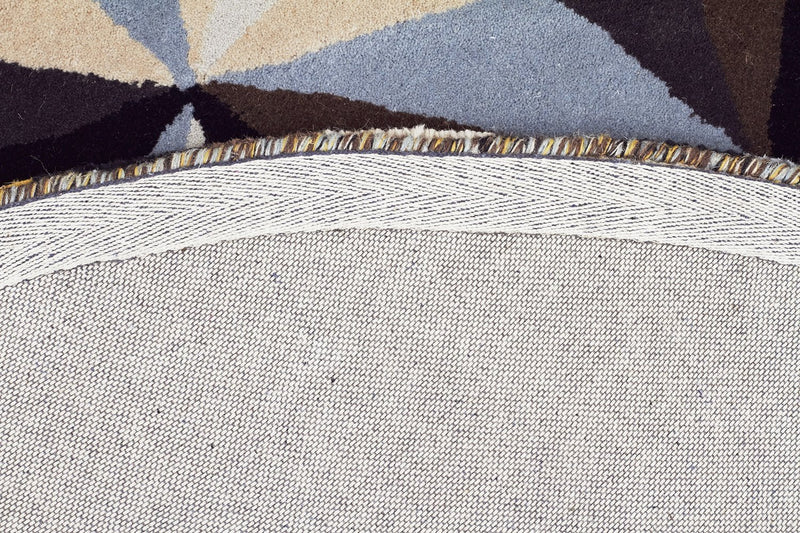 Matrix-Crystal Designer Wool Rug Blue-RUG HOME