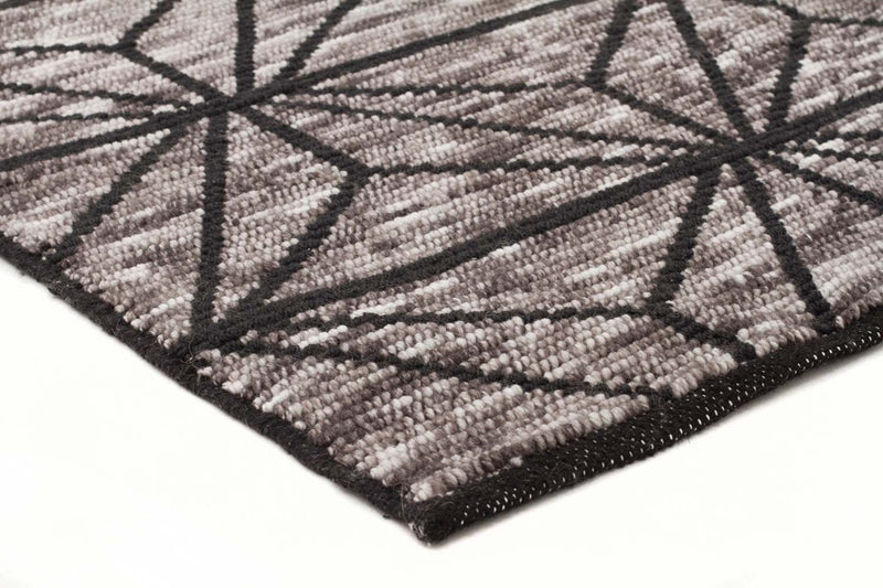 Miller-Rhythm Motif Charcoal Rug