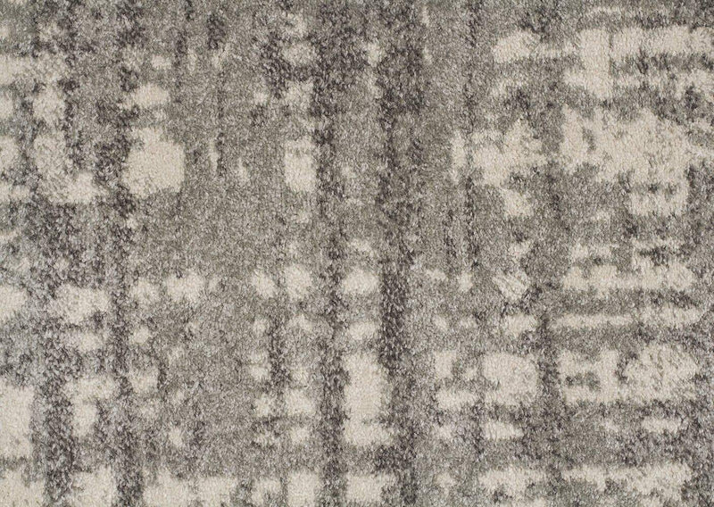 Mirage-Ashley Abstract Modern Silver Grey Round Rug