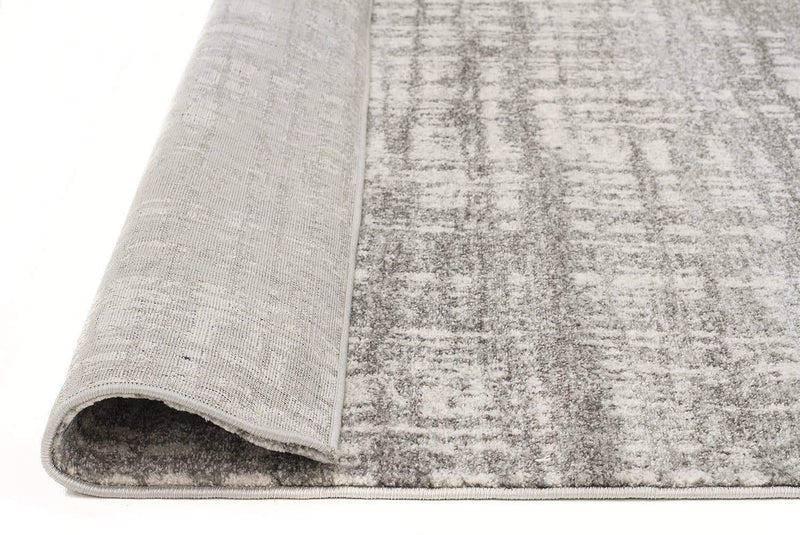 Mirage-Ashley Abstract Modern Silver Grey Rug