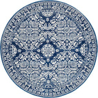 Mirage-Gwyneth Stunning Transitional Navy Round Rug