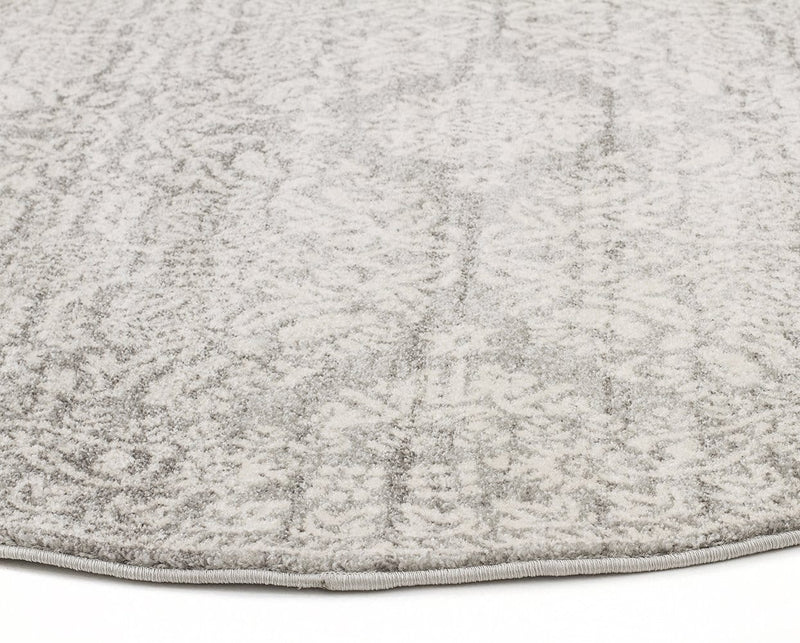 Mirage-Gwyneth Stunning Transitional Silver Round Rug
