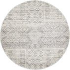Mirage-Zelda Silver Grey Round Rug