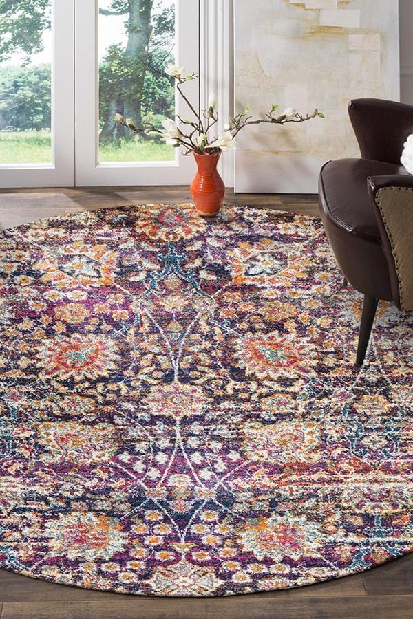 Mirage-Zolan Transitional Multi Round Rug