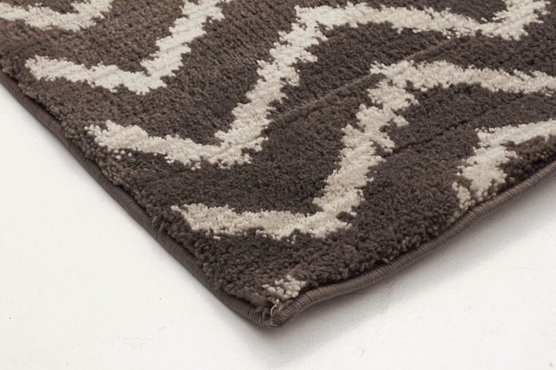 Morocco-Moroccan Chevron Design Rug Brown Beige-RUG HOME