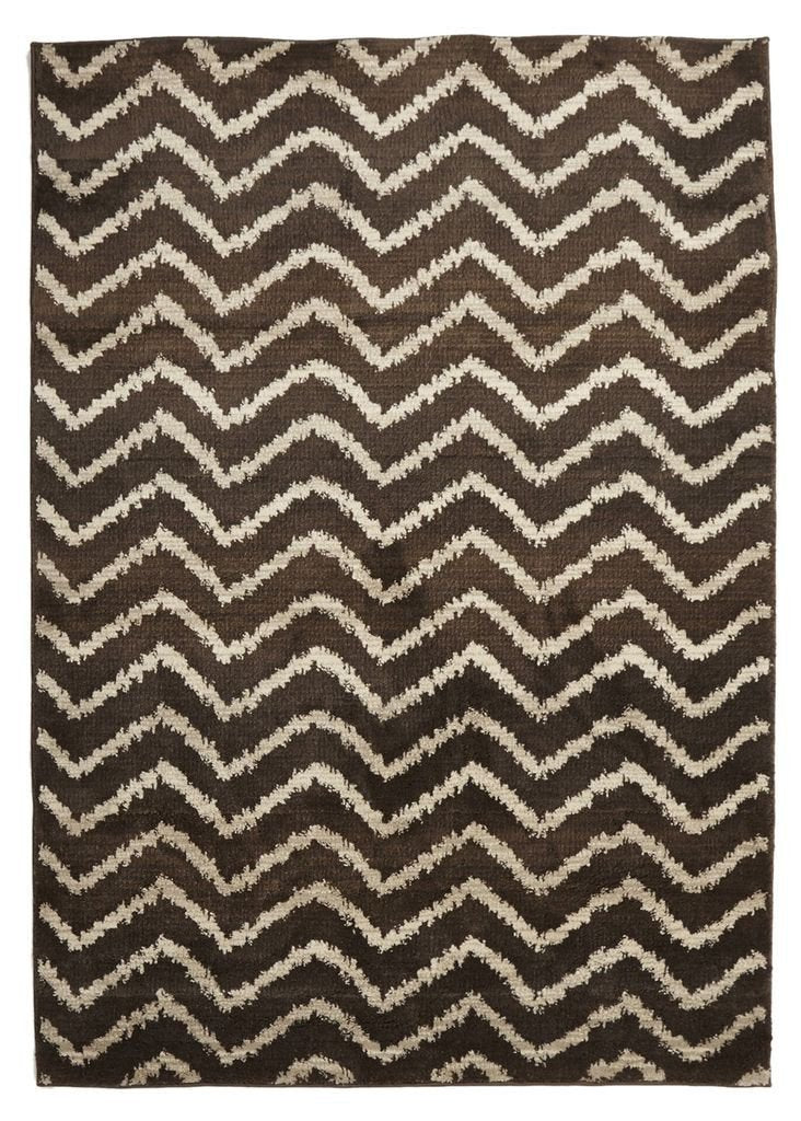 Morocco-Moroccan Chevron Design Rug Brown Beige-RUG HOME