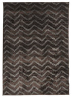 Morocco-Moroccan Chevron Design Rug Brown Grey-RUG HOME