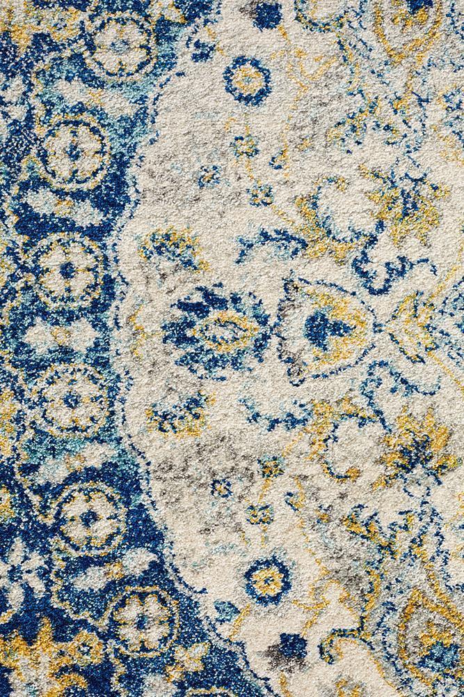 Museum-Museum Ruthy Navy Round Rug-RUG HOME