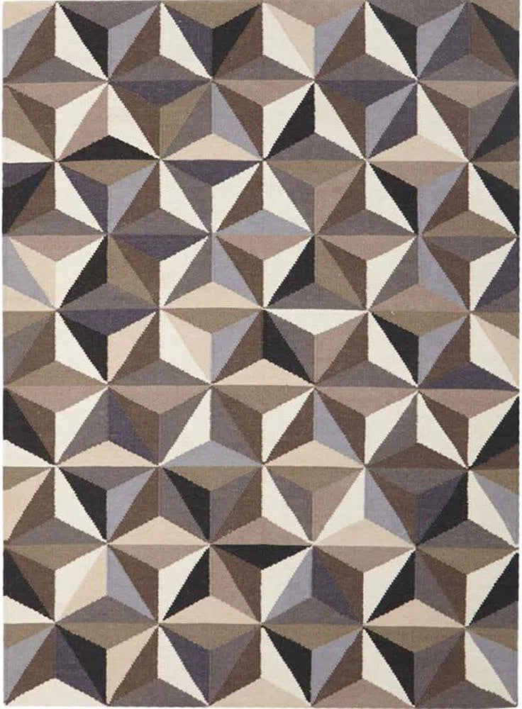 Nomad-Dimensions Flat Weave Rug Grey