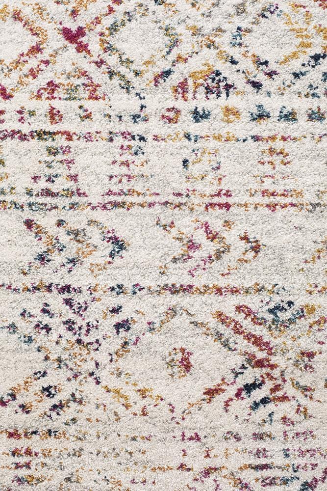 Oasis-Oasis Ismail Multi Grey Rustic Round Rug