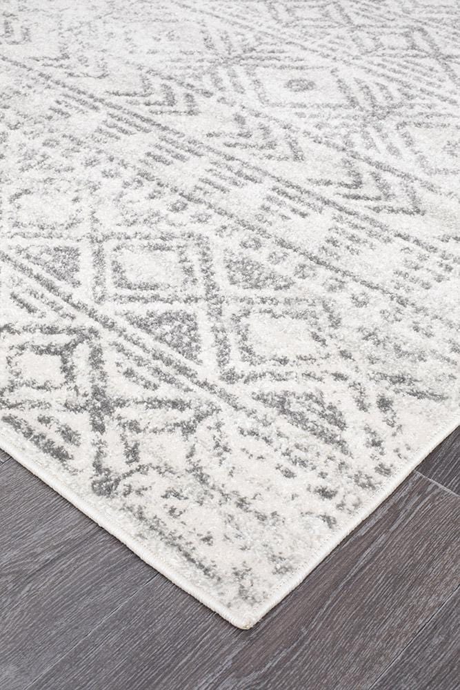 Oasis-Oasis Ismail White Grey Rustic Rug