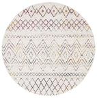 Oasis-Oasis Nadia Multi Rustic Tribal Round Rug