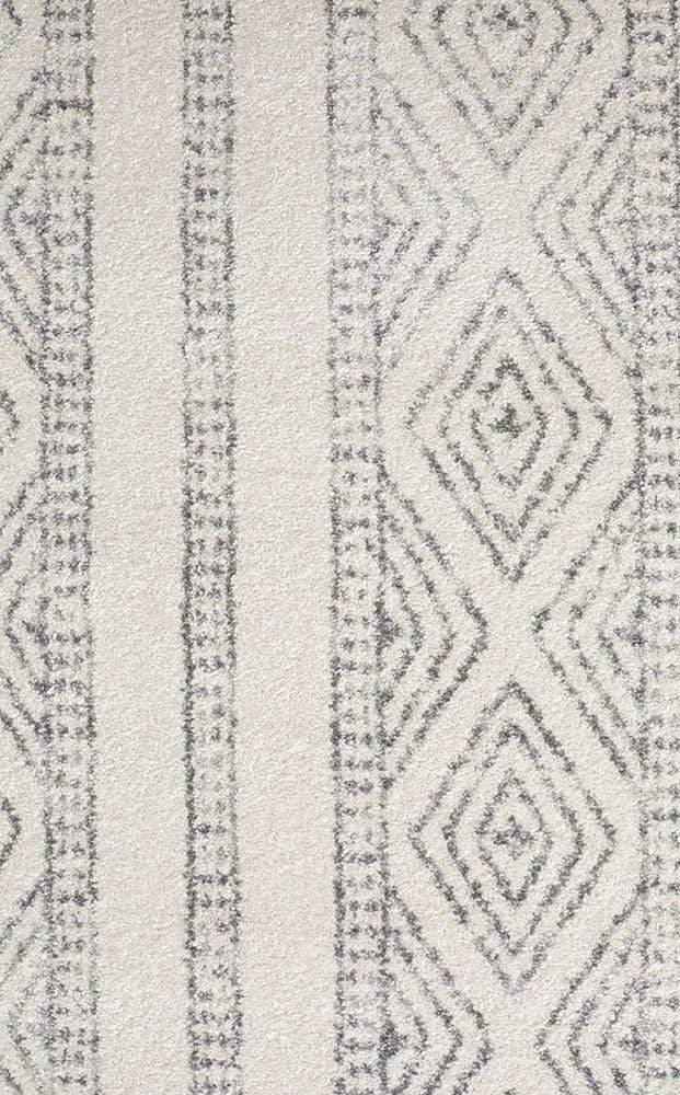 Oasis-Oasis Salma White And Grey Tribal Rug