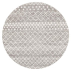 Oasis-Oasis Selma Silver Tribal Round Rug