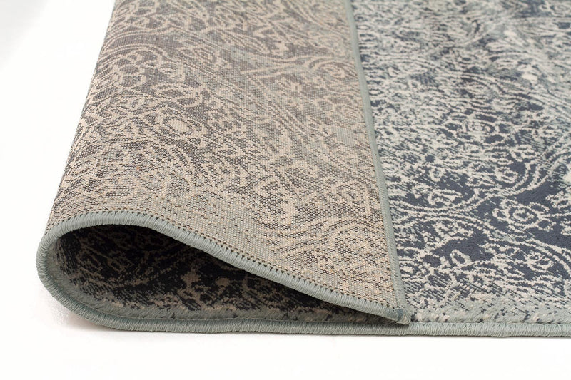 Oxford-Mayfair Edge Denim Rug-RUG HOME