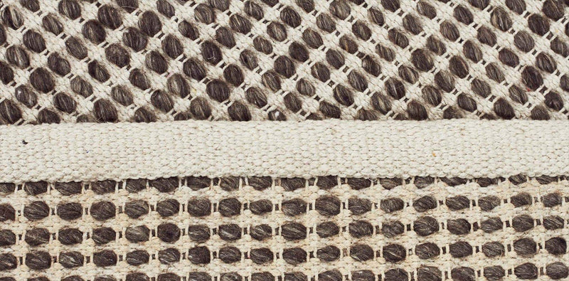 Skandi-Carlos Felted Wool Rug Brown Natural