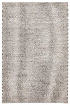 Skandi-Carlos Felted Wool Rug Brown Natural