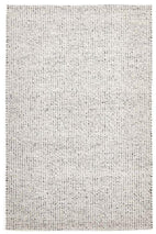 Skandi-Carlos Felted Wool Rug Grey Natural