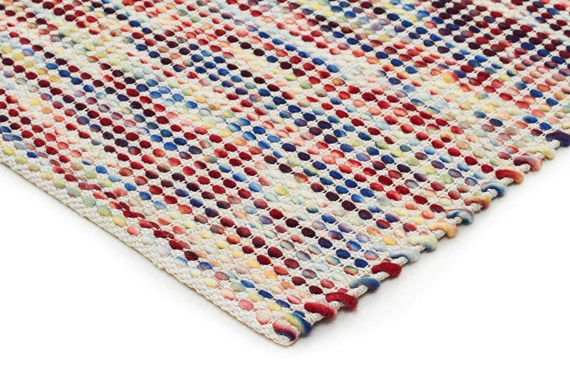 Skandi-Carlos Felted Wool Rug Multi Natural