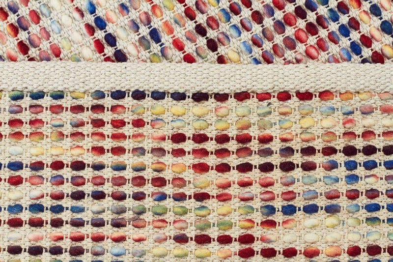 Skandi-Carlos Felted Wool Rug Multi Natural