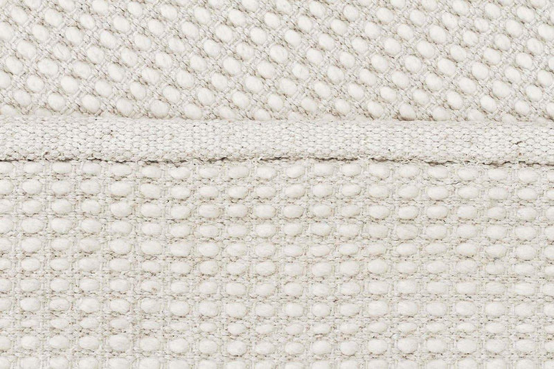 Skandi-Carlos Felted Wool Rug White Natural
